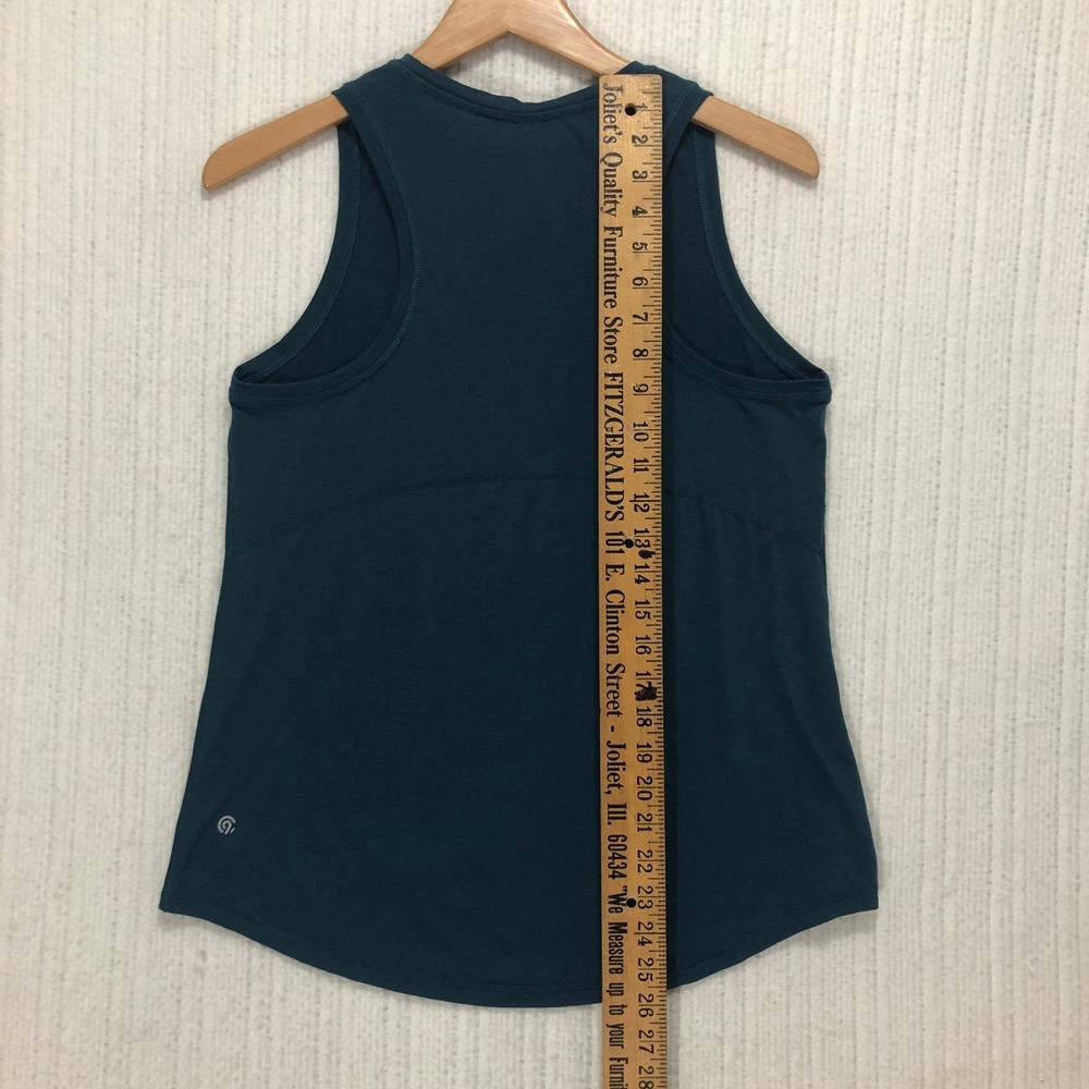 Champion C9 Womens Teal Blue Racerback Athletic Tank Top Size S High Neck - Picture 6 of 7
